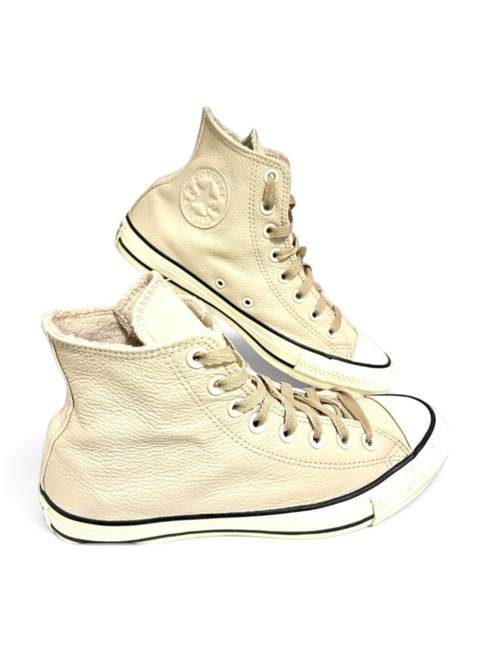 Converse Chuck Taylor Counter Climate Leather High Top Desert Sand W8/M6 EUC